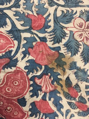 Lot 541 - A fine Palampore coverlet, Indian for the European market, probably first half of 18th century