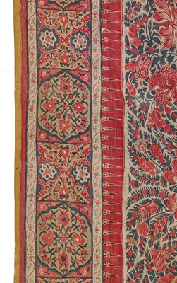 Lot 541 - A fine Palampore coverlet, Indian for the European market, probably first half of 18th century