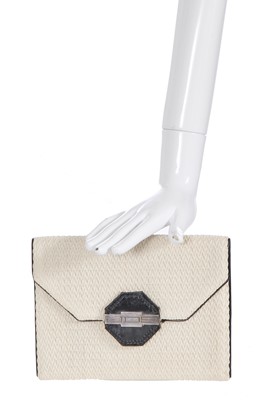 Lot 46 - An Hermès zig-zag corded evening purse, 1930s