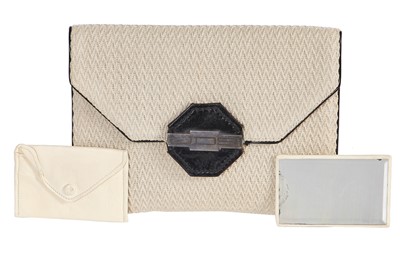 Lot 46 - An Hermès zig-zag corded evening purse, 1930s