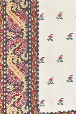 Lot 387 - Three shawls, comprising Norwich wool sprigged...