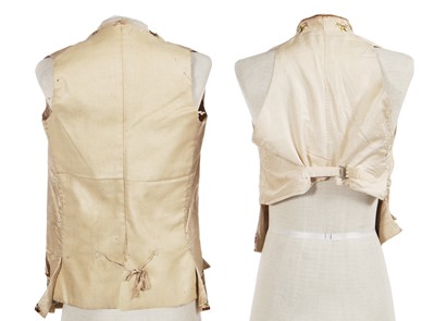 Lot 180 - Two embroidered waistcoats, 1770, 1850
