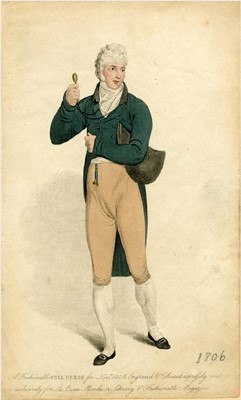 Lot 179 - A voided velvet coat and a bicorne, 1780-1810s