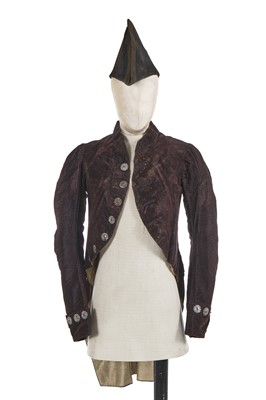 Lot 179 - A voided velvet coat and a bicorne, 1780-1810s
