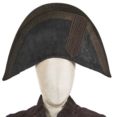 Lot 179 - A voided velvet coat and a bicorne, 1780-1810s
