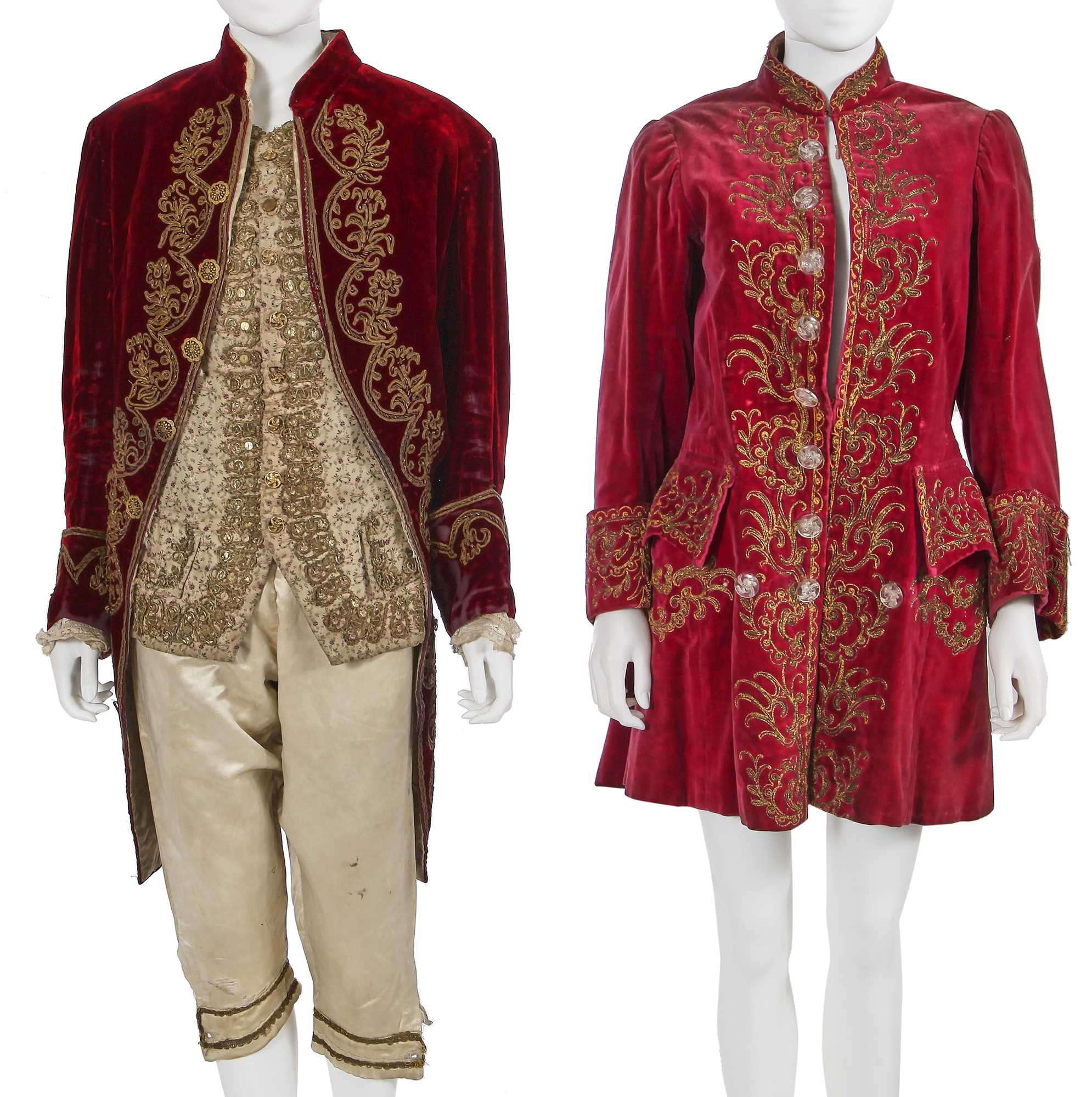 Lot 170 - Two men's 18th century style fancy dress outfits, late 19th century