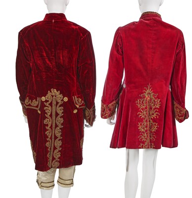 Lot 170 - Two men's 18th century style fancy dress outfits, late 19th century