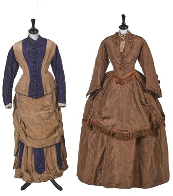 Lot 843 - Two dresses, 1870-75
