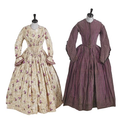 Lot 857 - A group of damaged/altered Victorian dresses, 1850-60s