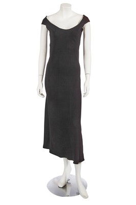 Lot 582 - A John Galliano black satin-backed crêpe dress, circa 1988