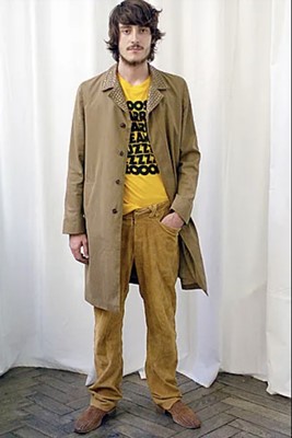 Lot 138 - A Maison Martin Margiela men's black cotton gabardine coat, Spring-Summer 2007