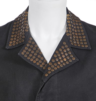 Lot 138 - A Maison Martin Margiela men's black cotton gabardine coat, Spring-Summer 2007