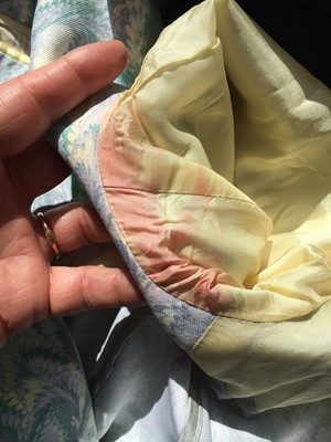 Lot 23 - An Alexander McQueen men's marbling print coat, circa 1997