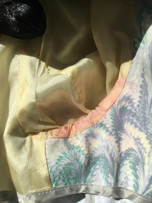 Lot 23 - An Alexander McQueen men's marbling print coat, circa 1997