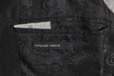 Lot 25 - An Alexander McQueen men's black acetate coat, 'Joan' collection, Autumn-Winter 1998-99