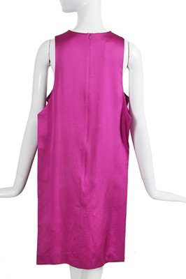 Lot 92 - A Hussein Chalayan magenta satin mini dress, 'Sakoku' collection, Spring-summer 2011