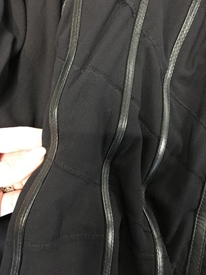 Lot 382 - An Alexander McQueen black crêpe georgette bustier, 'Scanners' collection, Autumn-Winter 2003-04