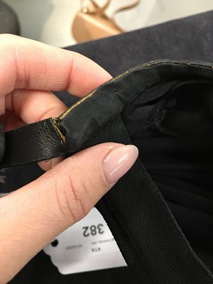 Lot 382 - An Alexander McQueen black crêpe georgette bustier, 'Scanners' collection, Autumn-Winter 2003-04