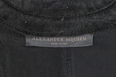Lot 382 - An Alexander McQueen black crêpe georgette bustier, 'Scanners' collection, Autumn-Winter 2003-04