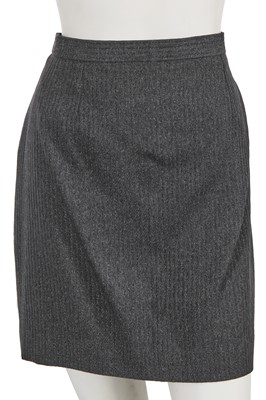 Lot 556 - A Givenchy by Alexander McQueen grey wool and lurex suit, Autumn-Winter 1998-99