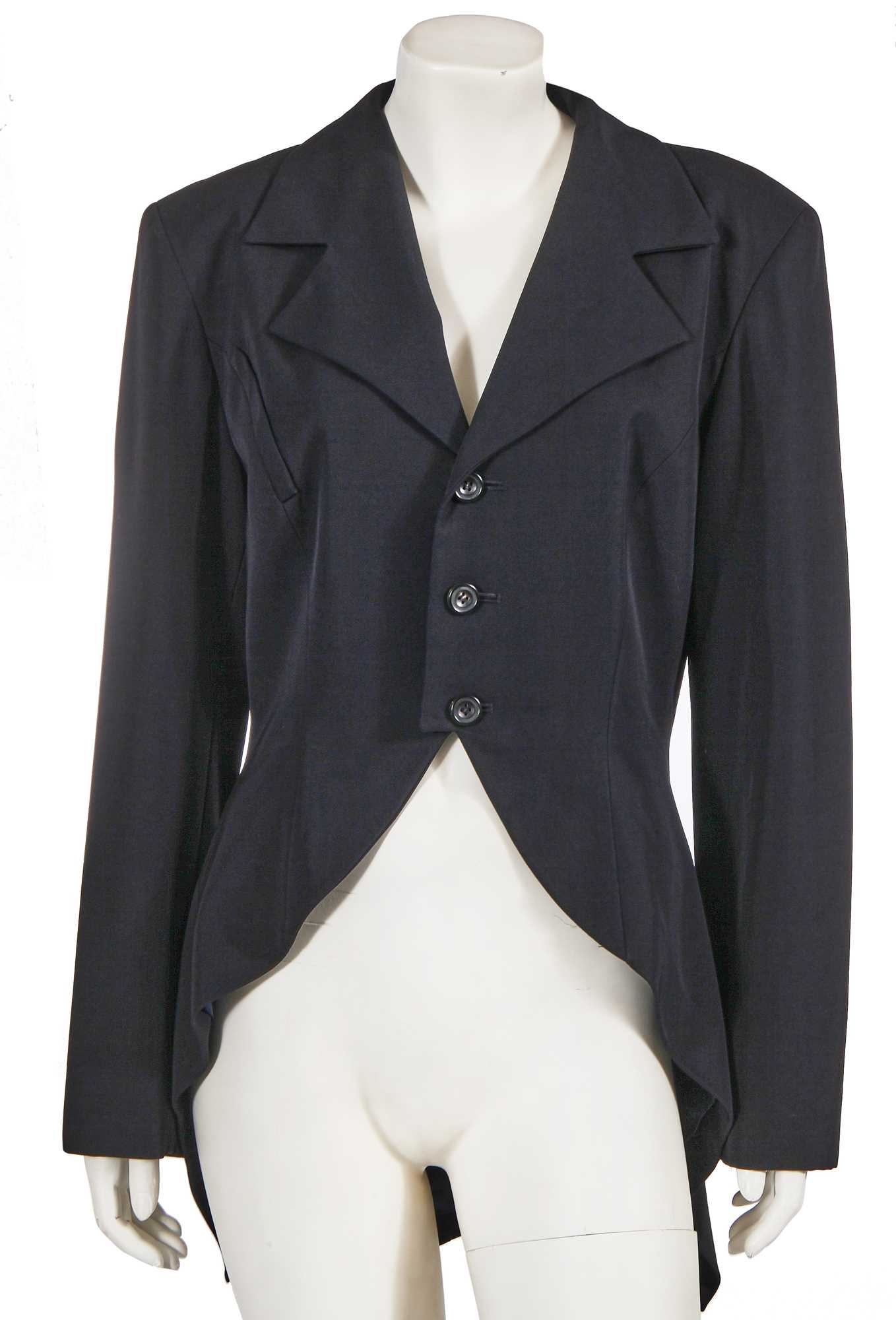 Lot 442 - A Yohji Yamamoto ink blue gabardine jacket, 1980s