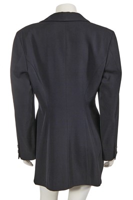 Lot 442 - A Yohji Yamamoto ink blue gabardine jacket, 1980s