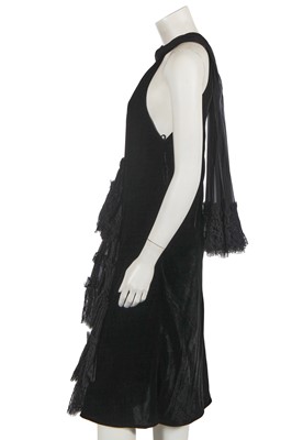 Lot 354 - A Jean Paul Gaultier black velvet and chiffon dress, 'Sleepy Hollow' collection, Autumn-Winter 2006-07