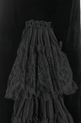 Lot 354 - A Jean Paul Gaultier black velvet and chiffon dress, 'Sleepy Hollow' collection, Autumn-Winter 2006-07