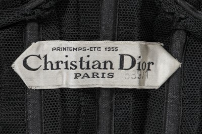 Lot 430 - A Christian Dior haute couture black faille 'Amour' cocktail dress, 'A-line', Spring-Summer 1955