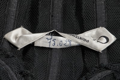 Lot 430 - A Christian Dior haute couture black faille 'Amour' cocktail dress, 'A-line', Spring-Summer 1955