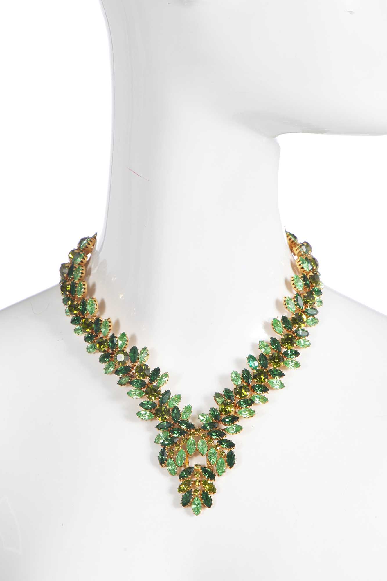 Lot 428 - A necklace and bracelet, attributed to Christian Dior, late 1950s