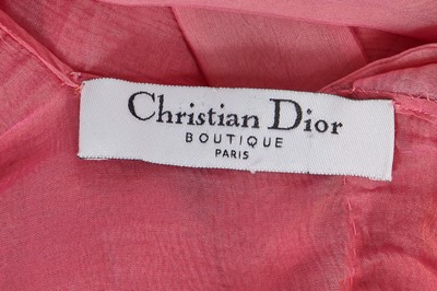 Lot 104 - A Christian Dior by John Galliano bias-cut pink and gold changeant chiffon evening dress, 2000s