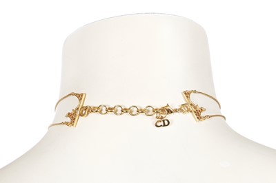Lot 247 - A Christian Dior by John Galliano gilt choker necklace, 2000s
