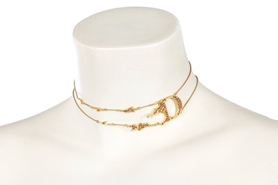 Lot 247 - A Christian Dior by John Galliano gilt choker necklace, 2000s