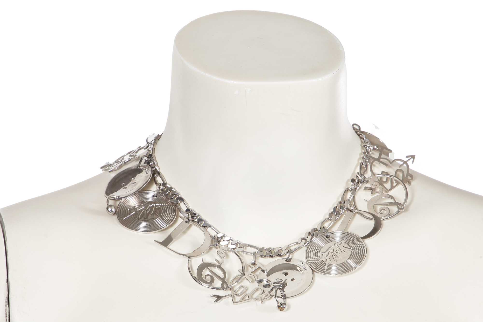 Lot 246 - A Christian Dior by John Galliano metal charm necklace, 2000s