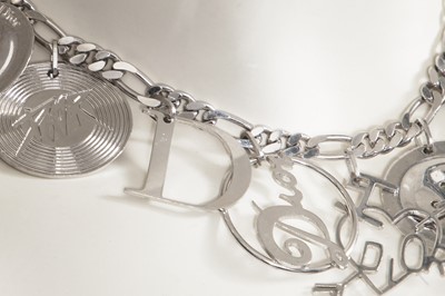 Lot 246 - A Christian Dior by John Galliano metal charm necklace, 2000s