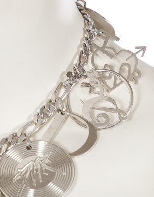 Lot 246 - A Christian Dior by John Galliano metal charm necklace, 2000s