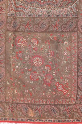 Lot 388 - A good woollen turnover shawl, probably Gibb &...