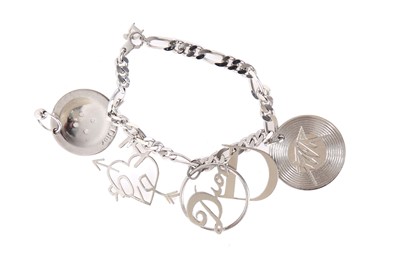 Lot 251 - A Christian Dior by John Galliano metal charm bracelet, 2000s