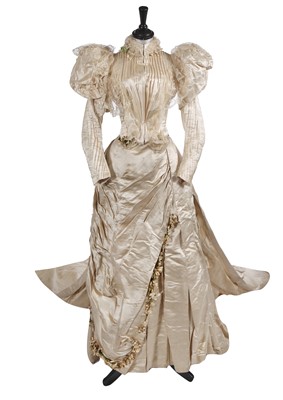 Lot 825 - A group of bridal wear, late 1880s-1890s