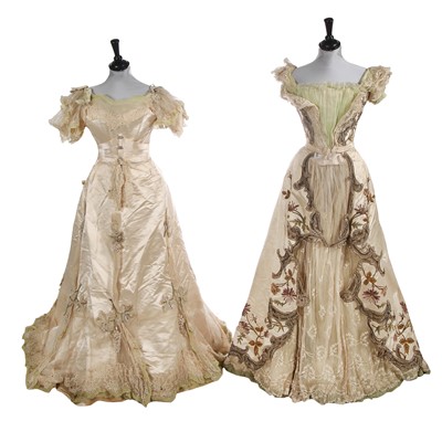 Lot 788 - A large group of damaged Edwardian gowns, mainly bridal wear