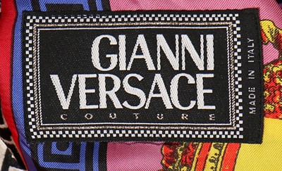Lot 119 - A Gianni Versace 'Canova' velvet cocktail suit,...