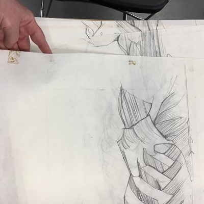Lot 199 - Julie Verhoeven for John Galliano anatomical drawings and fashion illustrations for A/W 1990-91 and S/S 1991