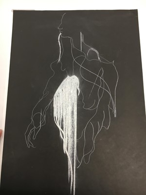 Lot 199 - Julie Verhoeven for John Galliano anatomical drawings and fashion illustrations for A/W 1990-91 and S/S 1991
