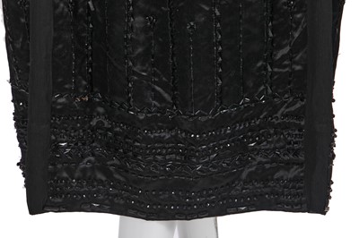 Lot 459 - A Jeanne Lanvin beaded black silk evening dress, Summer 1921