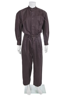 Lot 122 - An Issey Miyake men's grey cotton jumpsuit, 1986