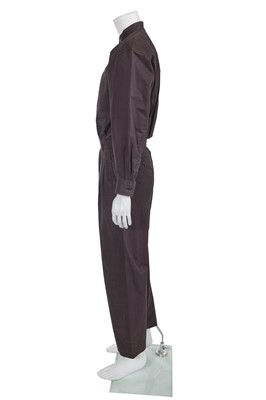 Lot 122 - An Issey Miyake men's grey cotton jumpsuit, 1986