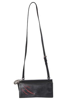 Lot 245 - An Alexander McQueen black leather shoulder bag, circa 2010