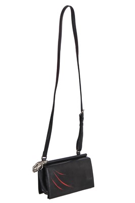 Lot 245 - An Alexander McQueen black leather shoulder bag, circa 2010