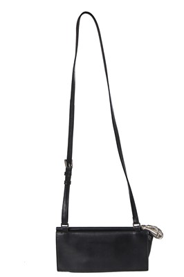 Lot 245 - An Alexander McQueen black leather shoulder bag, circa 2010